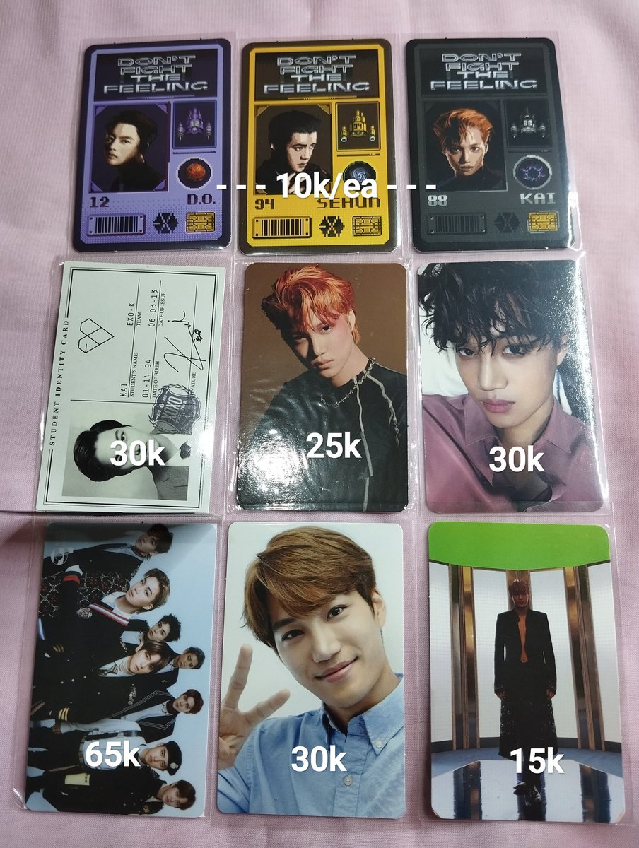 WTS | Want To Sell

Photocard EXO KAI Suho Sehun D.O.

❌ Admin 🍊
✅ Separated
🏡 Bekasi, ina 🇮🇩
⭕ Must have ina address

🎥 Video & detail? Dm!
❗Not for sensitive buyer❗
❗Serious buyer only❗

lfb pc poca DFTF sg18 filmlive DVD regular Japan repackage