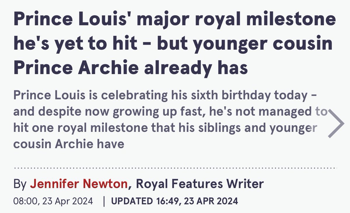 And this is EXACTLY why #PrinceHarry won’t raise his children in that cesspool of a circus in the U.K.

Look at these clowns already pitting 5 and 6-year-olds against each other. The U.K. Press is beyond sick! 

#MeghanMarkle #AmericanRivieraOrchard #PrinceArchie #PrinceLouis