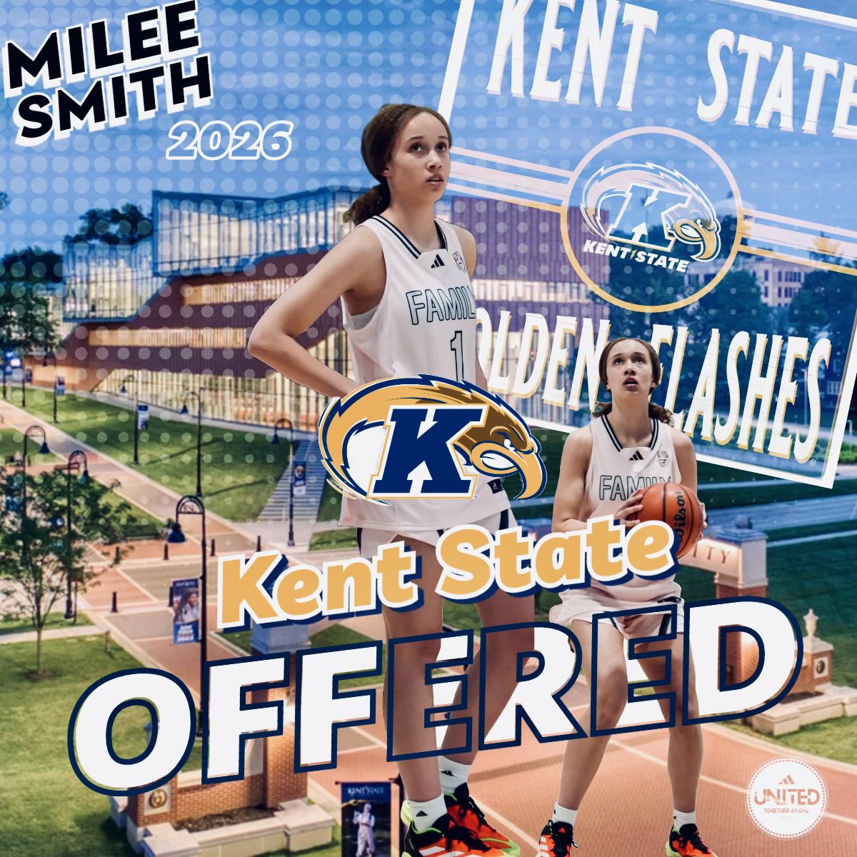 Congrats to our Guard @MileeSmith25 on the offer from @KentStWBB @3SSBGCircuit