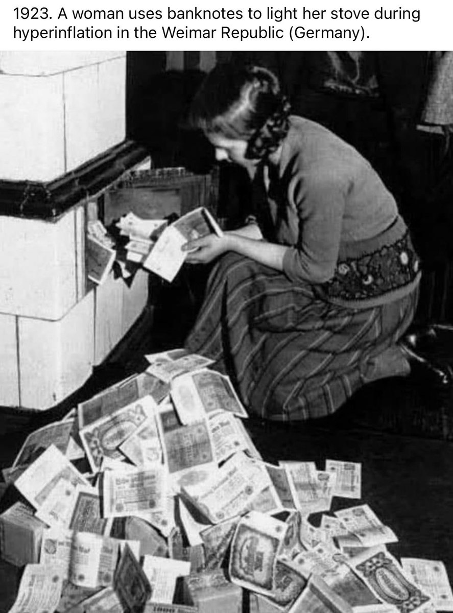 “In hyperinflation, a kilo of potatoes was worth, to some, more than the family silver; a side of pork more than the grand piano. A prostitute in the family was better than an infant corpse; theft was preferable to starvation; warmth was finer than honour, clothing more essential