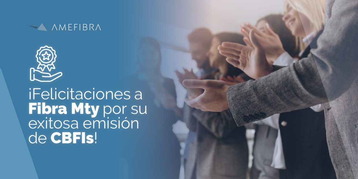 AMEFIBRA's tweet photo. Estos CBFIs fueron por USD $467.9 millones en la @BMVMercados.

Tal iniciativa refleja el liderazgo y compromiso de @fibra_mty con la innovación y el crecimiento sostenible en el sector inmobiliario.

#FibraMTY #CBFIs #CrecimientoSostenible #BMV https://t.co/QP7my5TWee