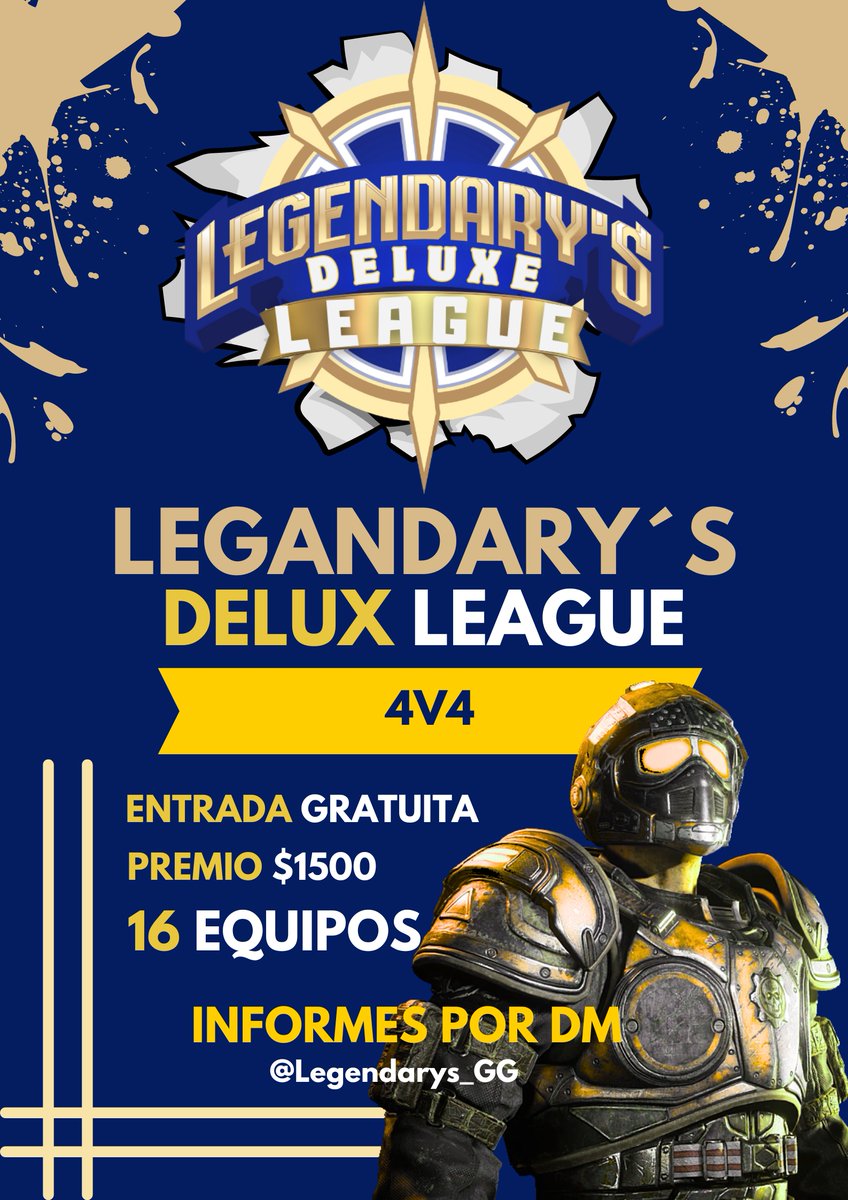 ¡Hola leyendas!, hacemos oficial el primer torneo organizado por Leyendarys Gaming. ¡Nos vemos en el campo de batalla!

Informes por DM.