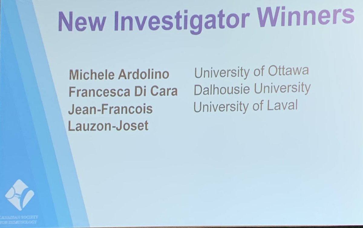CdnImmunol's tweet photo. Congratulations to CSI New Investigator Award Winners! Great science recognized at #CSI2024! https://t.co/x8hPGDeHbi