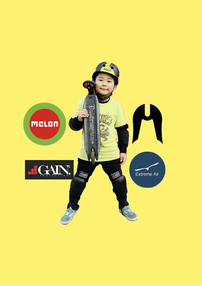 中野瑠那（フリースタイルスクーターライダー）
スポンサーはオーストラリアのGAIN PROTECTION、フランスのEthic DTC、MELON HELMETS JAPAN、Extreme Air様にサポートして頂き日本最年少プロスクーターライダーに。