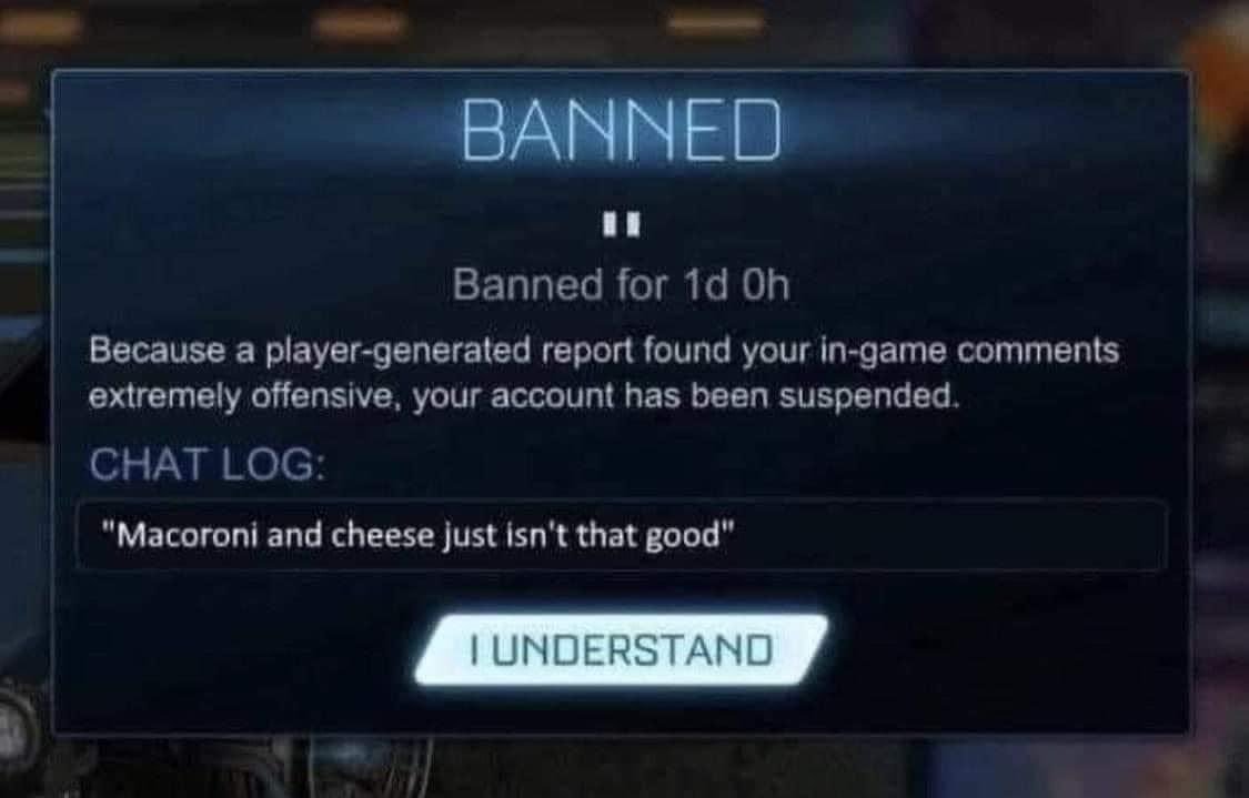 My bestie's husband got banned in @PaladinsGame  and they include the log reason for his ban. 

I suppose I'd ban him too? WTF? lmao
