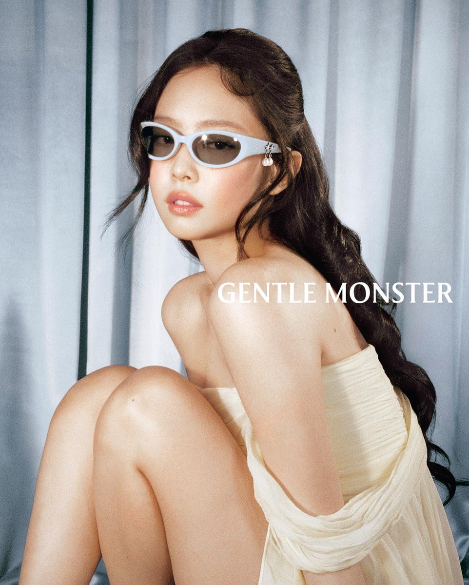 GENTLE MONSTER jennieブラウン　BLACKPINK Linda demais! 💗 Jennie do BLACKPINK para a marca de óculos Gentle