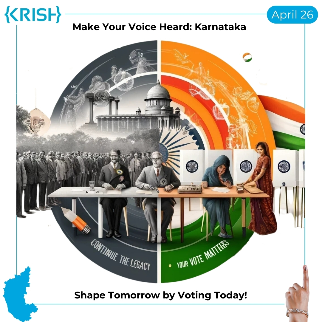 From the turning pages of our history to the heartbeat of today’s India, each vote cast is a testament to our enduring democracy. Be a part of this timeless tradition. Your vote, your future! 

#election2024 #voteforchange #krishservices #everyvotecounts #myvotemyvoice