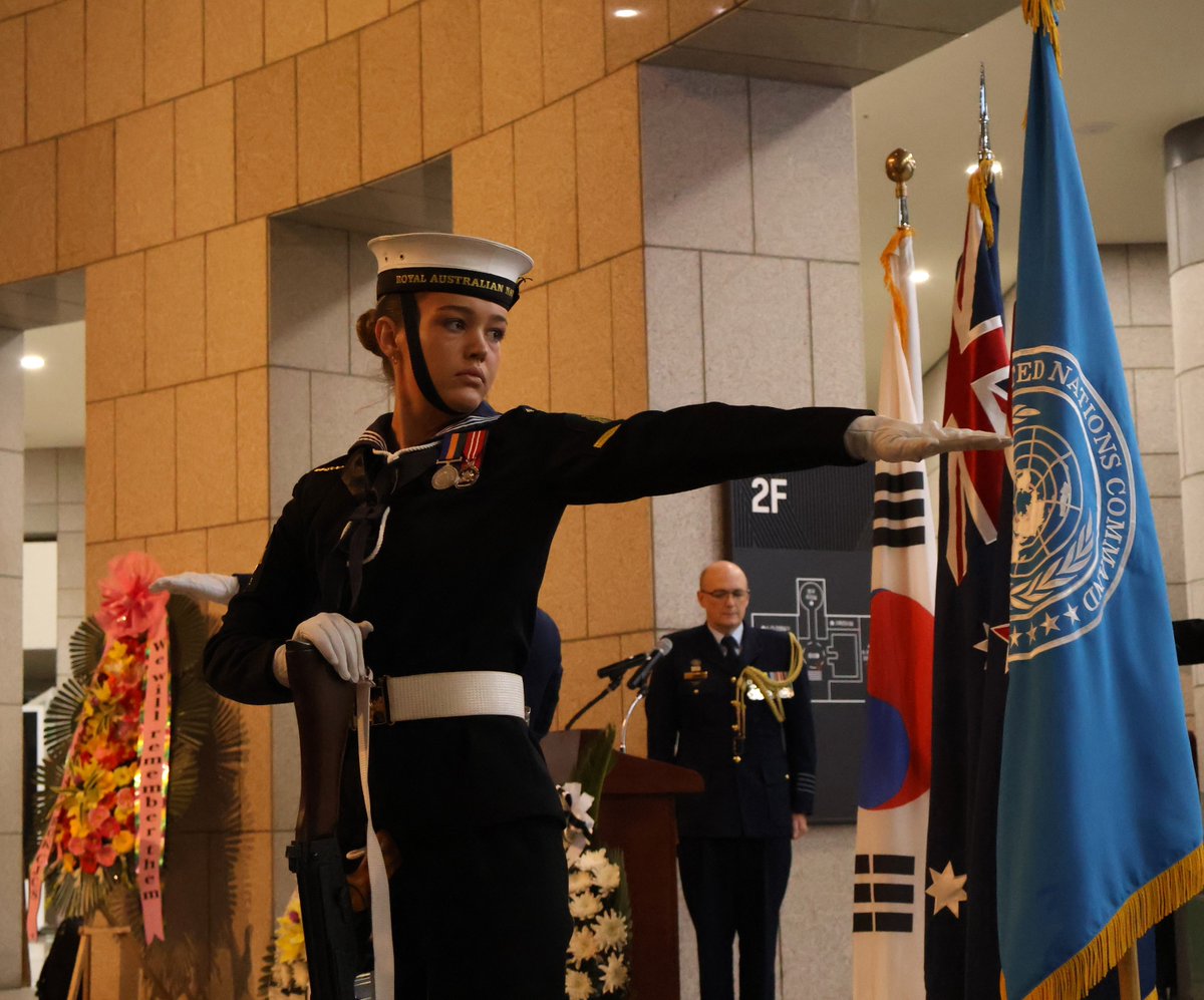 Honoured to commemorate Anzac Day while in the Republic of Korea and attend the Dawn service at the War Memorial of Korea. Lest we forget.