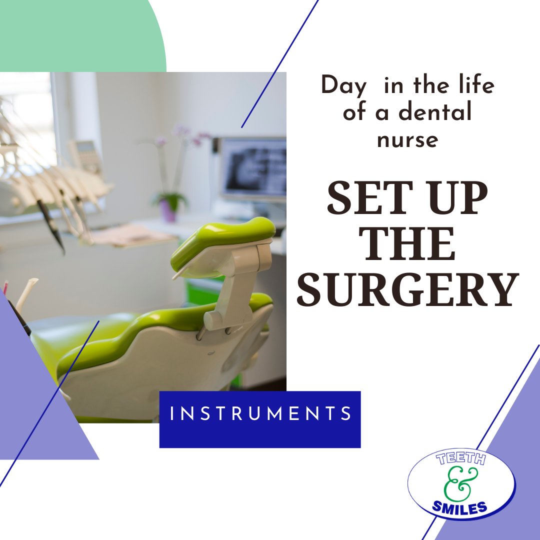 We turn on all the equipment & making sure it’s in full working order. The dental chair water lines are flushed through & we make sure our instruments are put into the correct places ready for the day ahead.

#dentalnurse #privatedentist #teethandsmiles
ow.ly/yCRE50Rfzr8