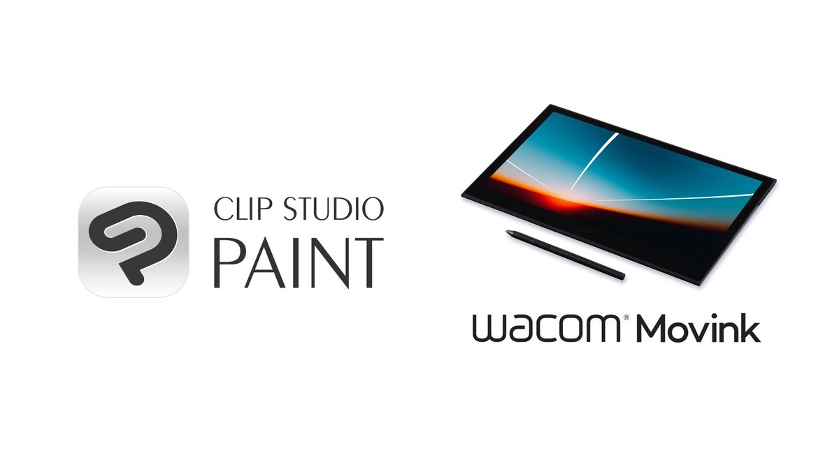 We're happy to announce the new Wacom Movink 13 comes bundled with 6 months of Clip Studio Paint EX! This first OLED pen display is Wacom's thinnest and lightest yet. See details here: wacom.com/products/pen-d…