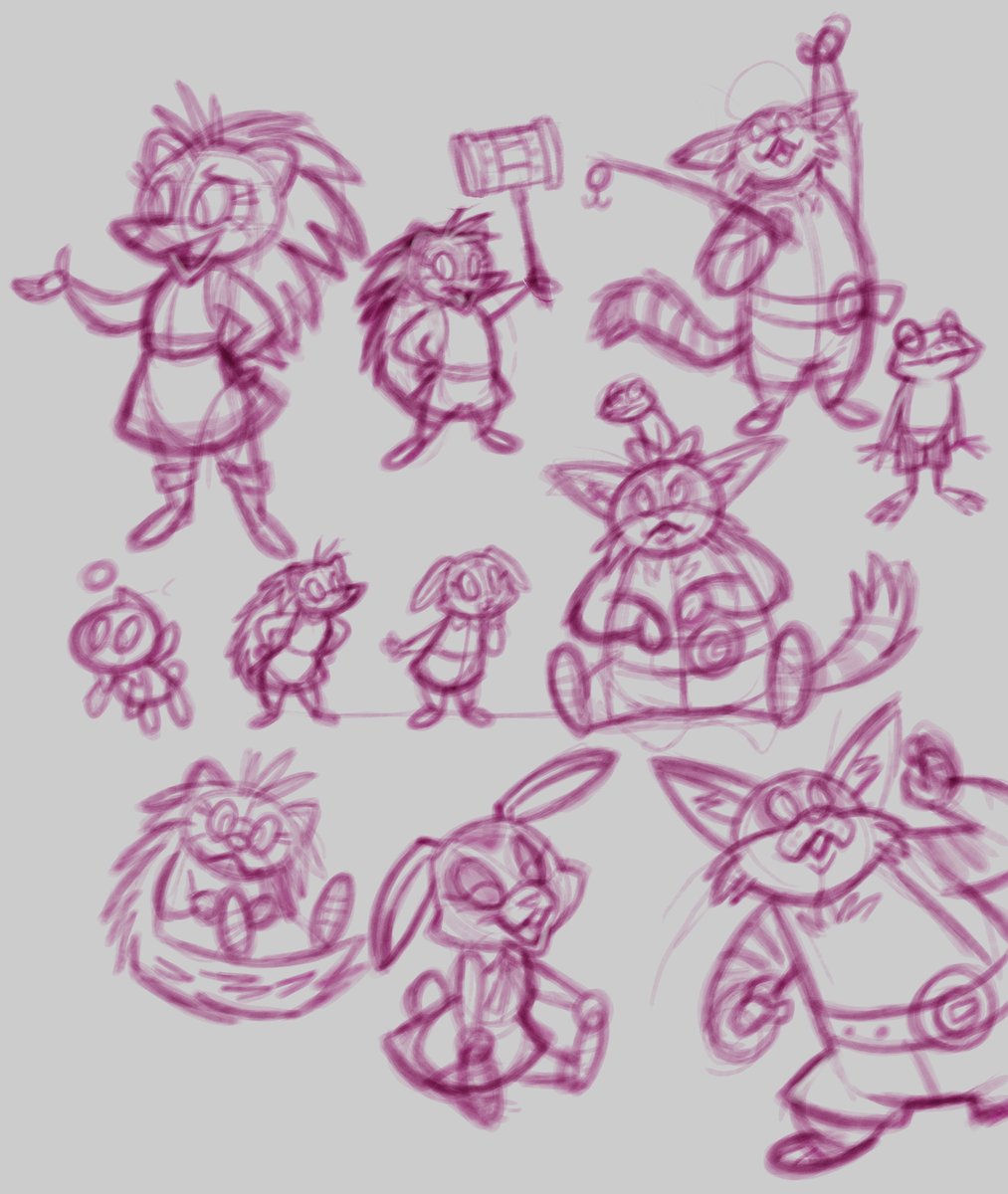 Team Rose sketches 🦔🐰🐱 #SonicTheHedgehog