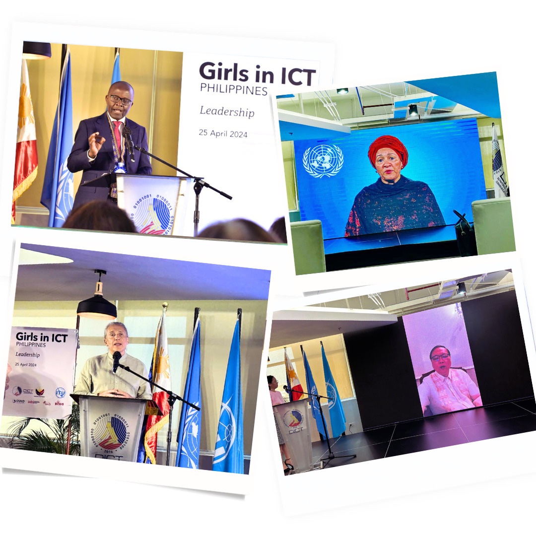 Great to open the global @ITU #GirlsinICT Day celebration in Manila 🇵🇭 with inspiring advocates to close the gender #DigitalDivide and encourage more women to take up leadership roles in tech @FarEasternU @DICTgovph @AminaJMohammed @UN @UNPhilippines @ggonzzalezz @ITUAsiaPacific