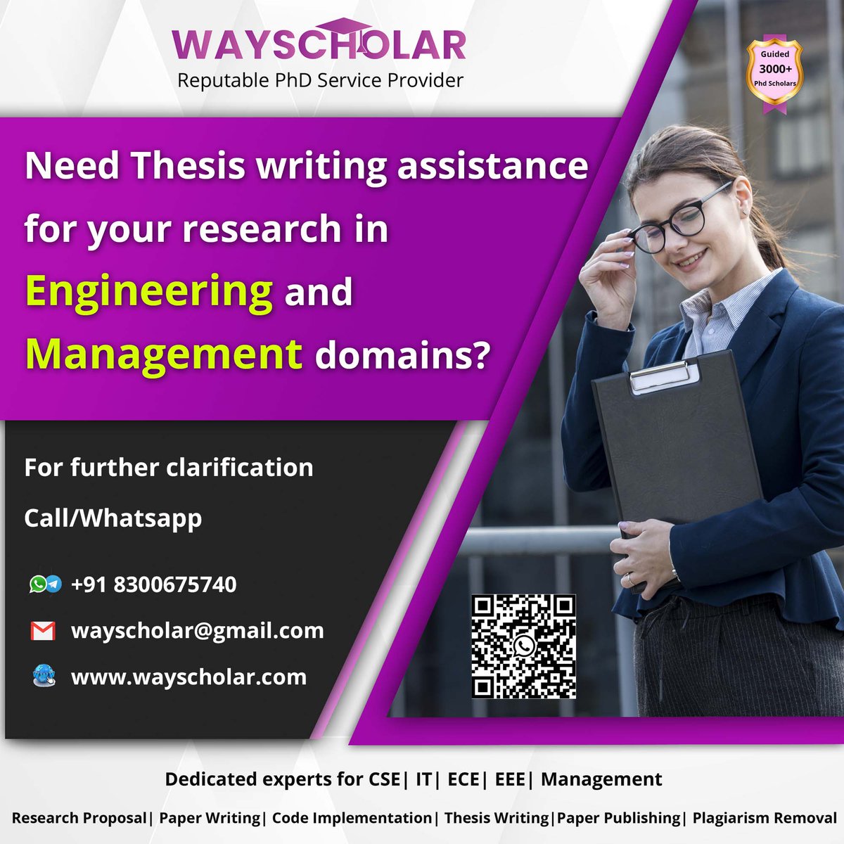 Warm greetings from Wayscholar, a reputable provider of PhD research guidance.

#PhDassistance #PhDsupport #PhDGuidance #PhDhelp #PhDResearch
#wayscholar #keralaphd #researchpaper #thesiswriting #postgraduateprogram #masterofscience #informationtechnologyengineering