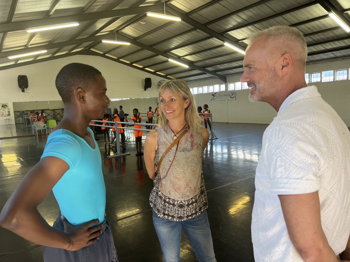 Lovely afternoon watching Hlumelo dance at Zama Dance School in Gugulethu. Thanks to so many of you supporting my ‘Michaela’s Gift Of Opportunity’ fundraiser, this gifted ballet dancer will be off to the Hamburg Ballet School in August. A charming, talented & very happy young man