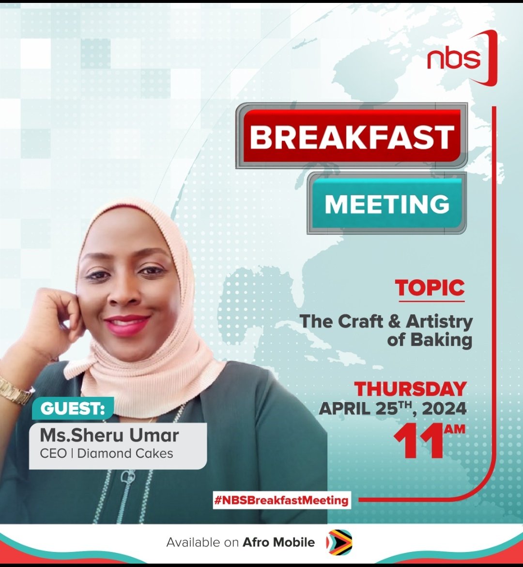 Every journey begins with a PLAN  then execution takes place, persistence and patience , having faith in Allah  automatically Success is the ultimate panacea. Dont miss to CEO of @diamondcakes256  live on @nbstv 
#NBSBreakfastMeeting
Am really proud of you big sis