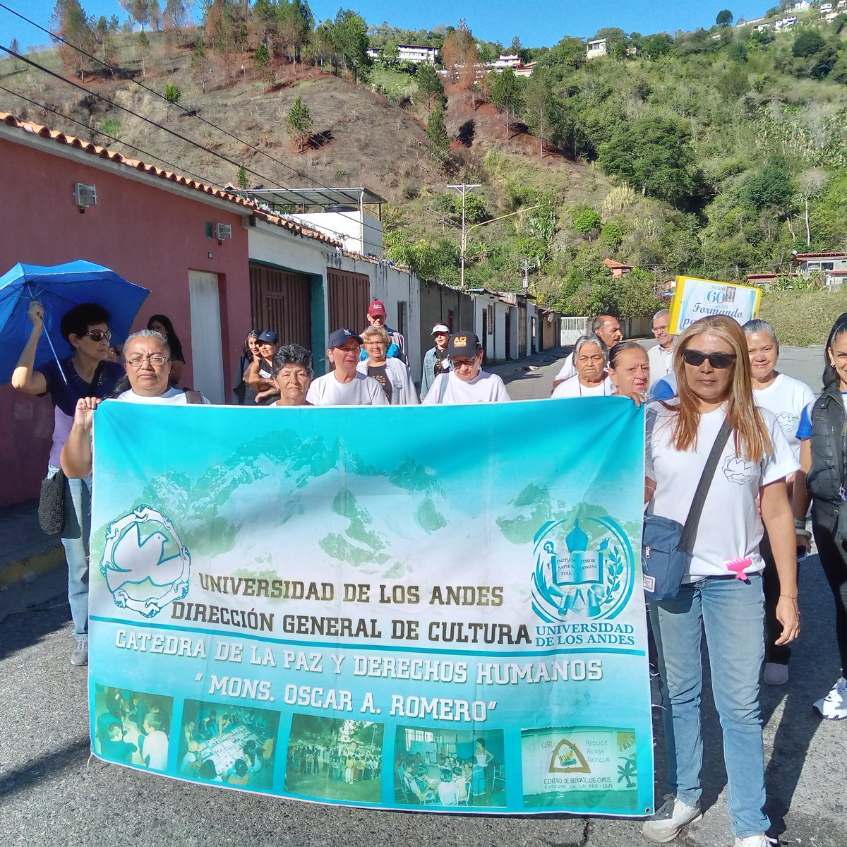 Bajo el lema 'Solidarios nunca Solitarios' @catedradelapaz acompañó las actividades del aniversario Nro 60 de los Centros Talleres Nuclerizados de #Merida #Venezuela de la @AsociacionAPEP