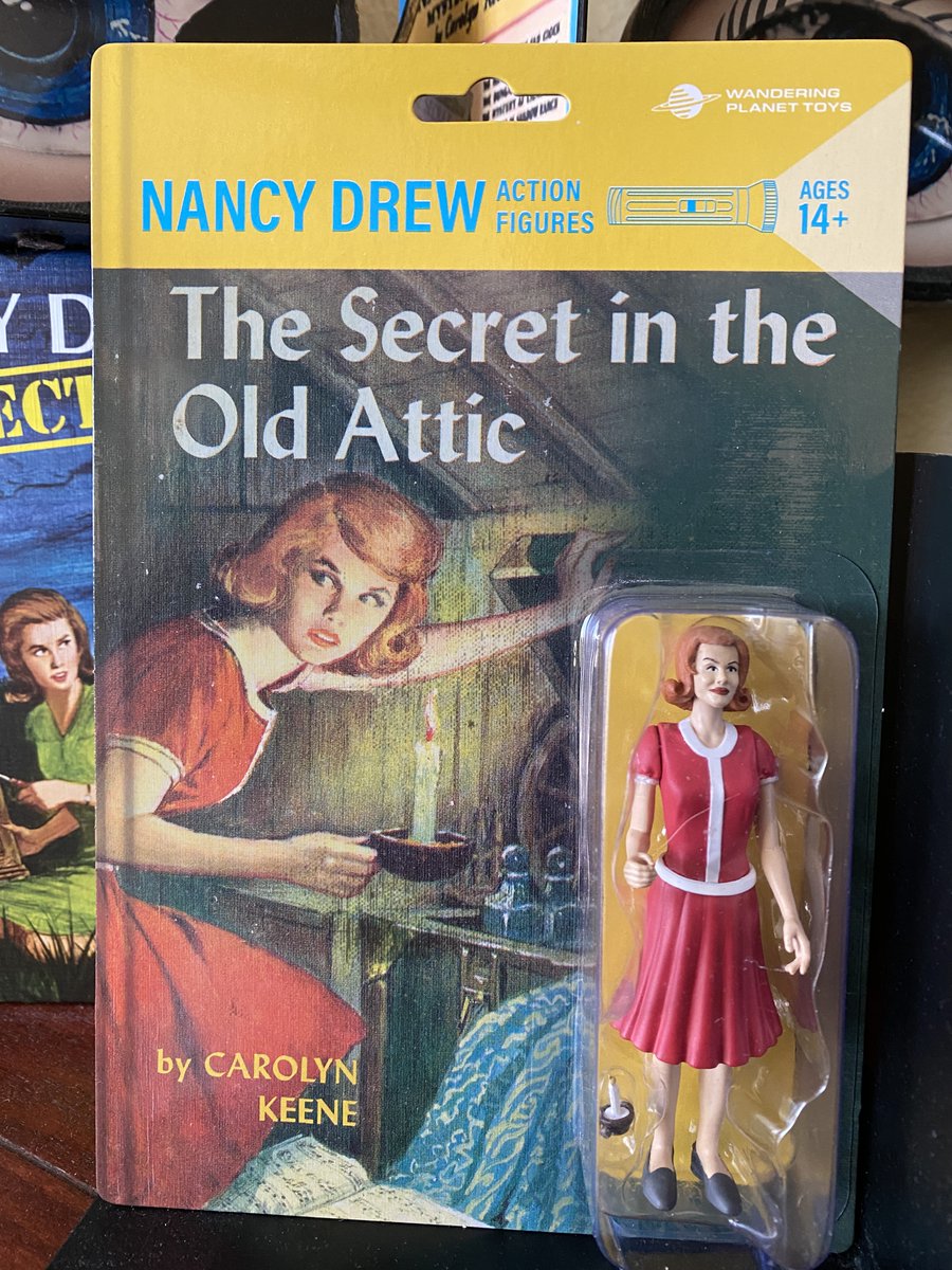 NancyDrewExpert's tweet photo. Nancy Drew Action Figures Old Attic figure - so awesome! @bnbuzz you need these amazing new figures in stores from @WanderingPlanet to go with all the classic Nancy Drew books you sell! 🔎 #nancydrew #nancydrewactionfigures https://t.co/BarlYSM6Ja