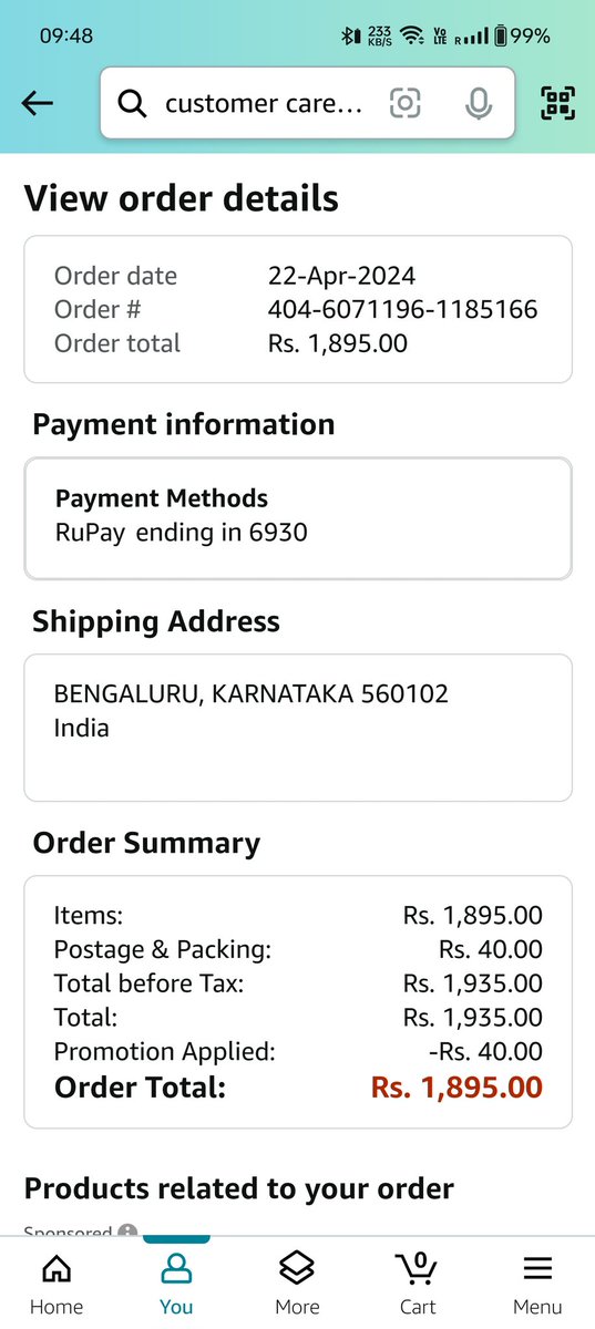 @AmazonHelp Don't worry, I have cancelled my order and will never use your app ever again.
#BoycottAmazon 
@AsishMa94814070 
@Avishekthefire 
@chhariaskc 
@debumaac85 
@RajeshChaube3 
@sumanghosh9436