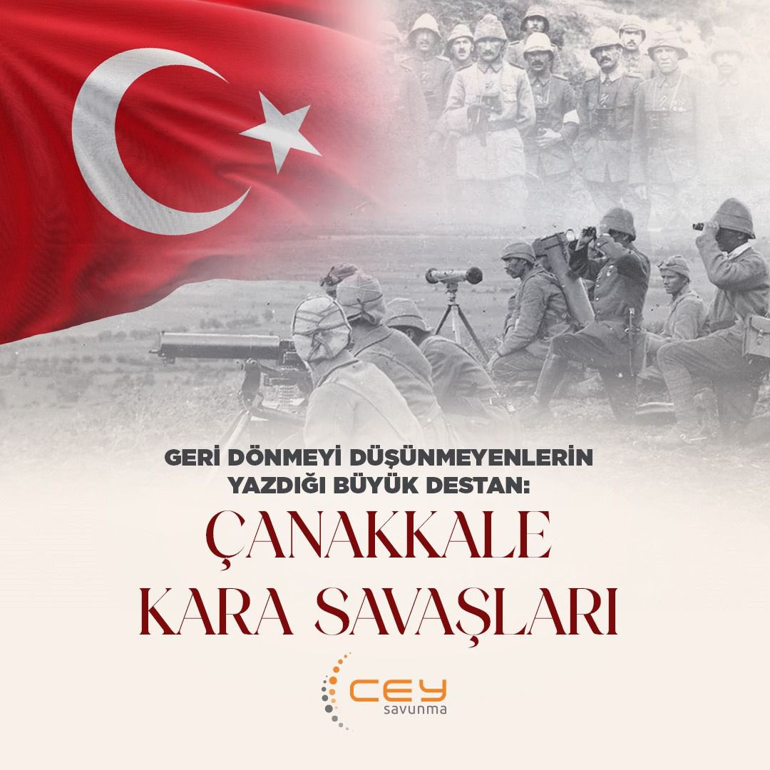 Dünya harp tarihinde emsaline nadiren rastlanan ve şanlı tarihimize altın harflerle yazılan Çanakkale Kara Savaşları'nın 109’uncu yıl dönümünde, vatanımızı büyük bir cesaret ve fedakârlıkla savunan tüm kahramanlarımızı saygı, rahmet ve minnetle anıyoruz. 
#ÇanakkaleKaraSavaşları