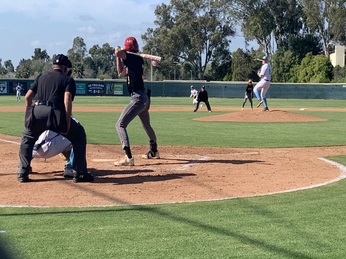 PHOTOS: UNI KEEPS CIF PLAYOFF HOPES ALIVE WITH KEY PCL WIN OVER WOODBRIDGE. PHOTO: Tim Burt, OC Sports Zone. ⁦@OCSportsZone⁩ ⁦@uni_baseball⁩ ⁦@FernandoMDonado⁩ ⁦@cooper_berger⁩ ⁦@Warriors_WHS⁩ ⁦@alexcsuarez08⁩ STORY ocsportszone.com/photos-uni-kee…