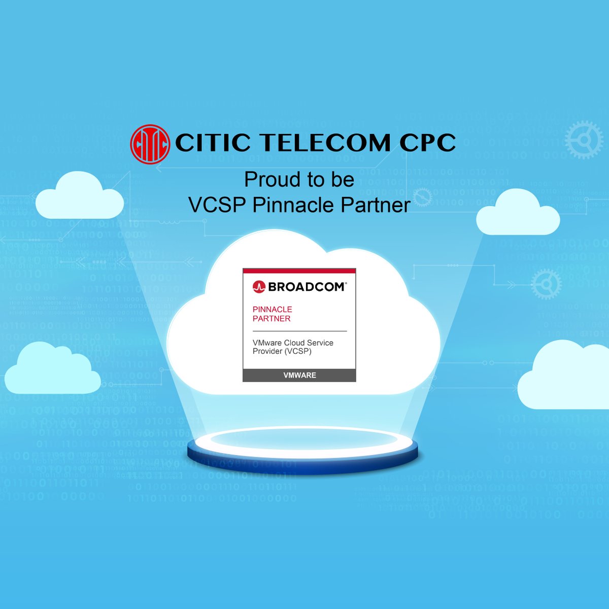 We are now a #VMware Cloud Service Provider (#VCSP) #Pinnacle tier partner in the #Broadcom Advantage Partner Program for multiple regions, including Hong Kong, Mainland China, Singapore, Japan and Taiwan.