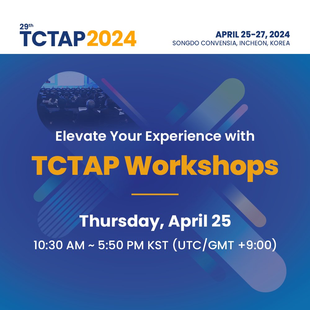 Zill_cardio's tweet photo. #TCTAP2024
💥The major highlight for Day 1️⃣ is #TCTAP_Workshops, which offers a well thought list of #Hot_Topics in both Coronary and Structural Interventions and is available for both In-person as well as Online Attendees ...
@summitmd_cvrf #CardioTwitter https://t.co/uBUB7Jfuwi