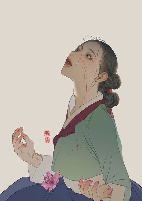 「hanfu single hair bun」 illustration images(Latest)