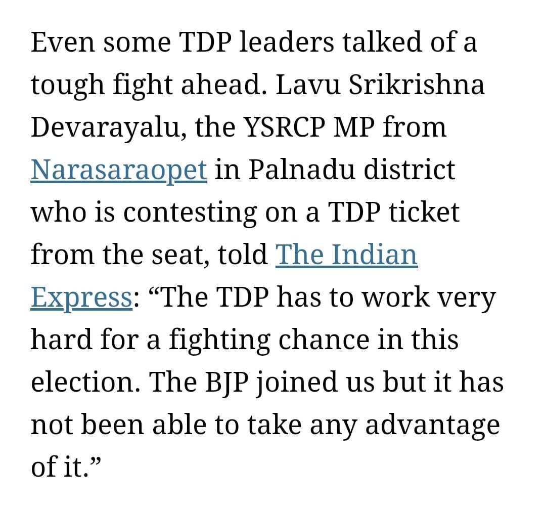 We are Winning 🔥 Congratulations @AKYOnline Anna TDP MP Candidate @SriKrishnaLavu himself says it's tough chance for TDP in this election. TDP Candidates kee confidence ledu.. Ikkada ardamavutundi #YSJaganAgain 🔥 #TDPJSPBJPCollapse