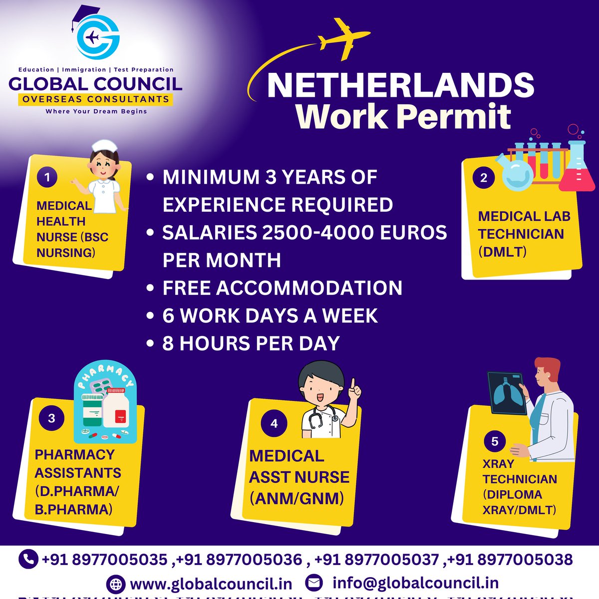 Secure your dream job in the Netherlands with a work permit
.
.
.
#netherlands #netherlandsworkpermit #workvisa #workpermit #studyabroadlife #abroadwork #abroadworkpermit #usa #ukstudentvisa #australiaworkvisa #usaworkpermit #germanyworkvisa