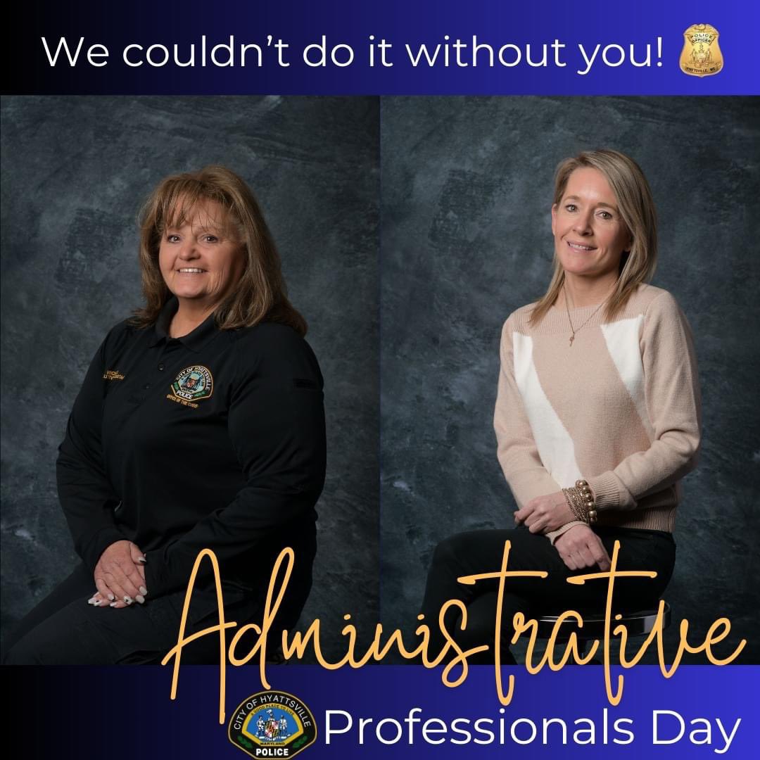 These two women make sure we are squared away, we’re able to serve you effectively & our department always sticks together. They make it look easy, but we know how hard they work! On #AdministrativeProfessionalsDay, we wanted to extend a sincere note of thanks for all they do. 💙