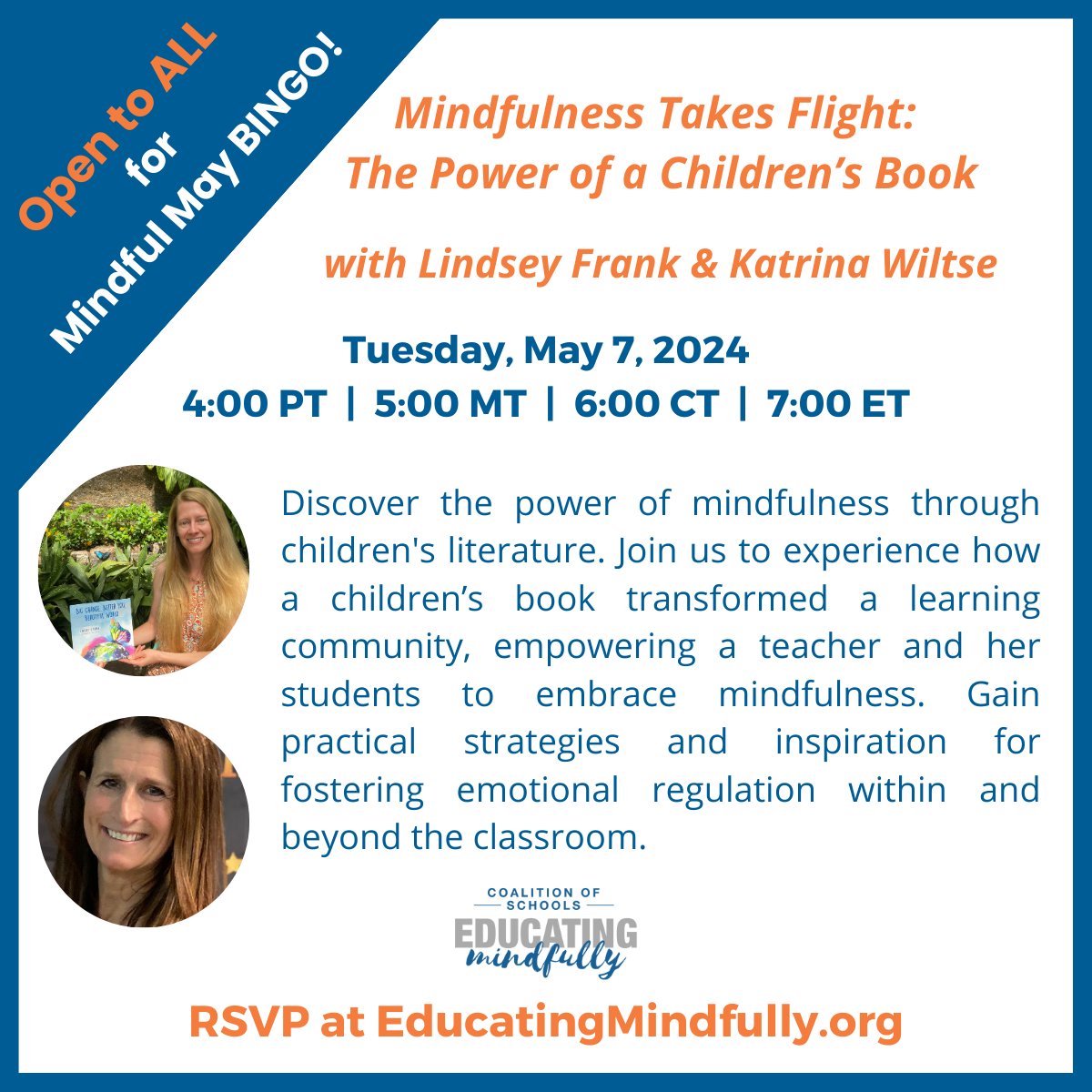 Come to our Mindful May Member Event to see what COSEM is all about! Register at the Zoom link to add to your Mindful May BINGO card 🌟 #Mindfuless #SocialEmotionalLearning #SEL #ChildrensBooks #Mindful #MBSEL #Education #MindfulLeaders #MindfulnessInEducation #MindfulEvent