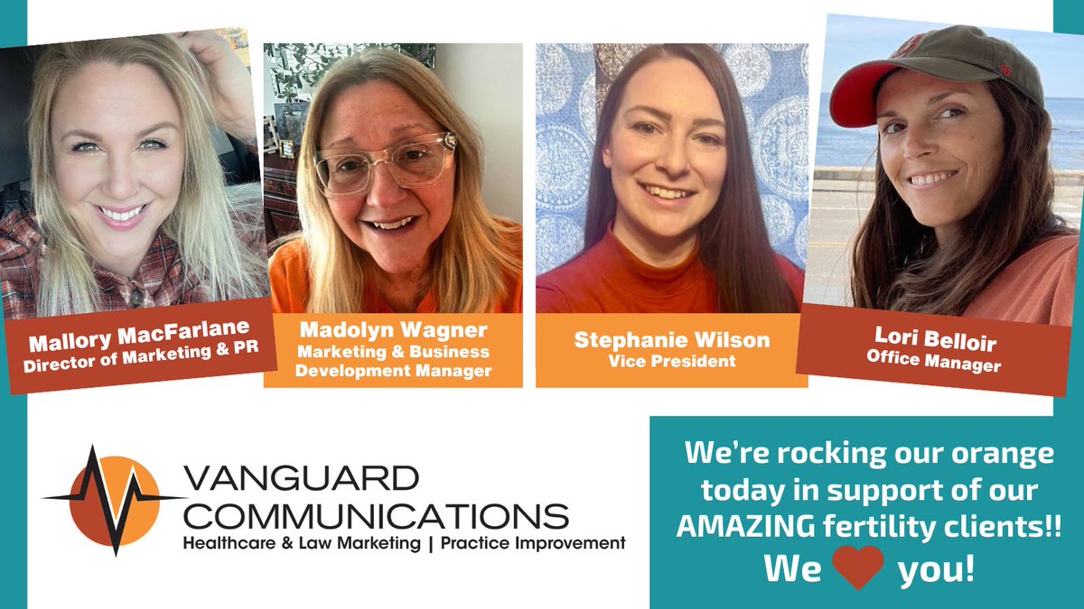 Our whole staff is proud of ALL our awesome fertility clients who make miracles happen every day for patients! We #WearOrange to raise awareness for all those struggling with infertility. We're stronger together. #NationalInfertilityAwarenessWeek 
bit.ly/2XDh98j.