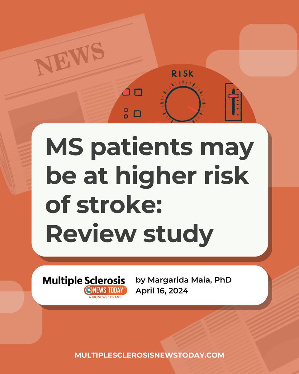 New research highlights the importance of recognizing MS patients' elevated stroke risk and prioritizing stroke prevention strategies. bit.ly/3W0YdOL 

#MS #MultipleSclerosis #MSResearch #MSNews