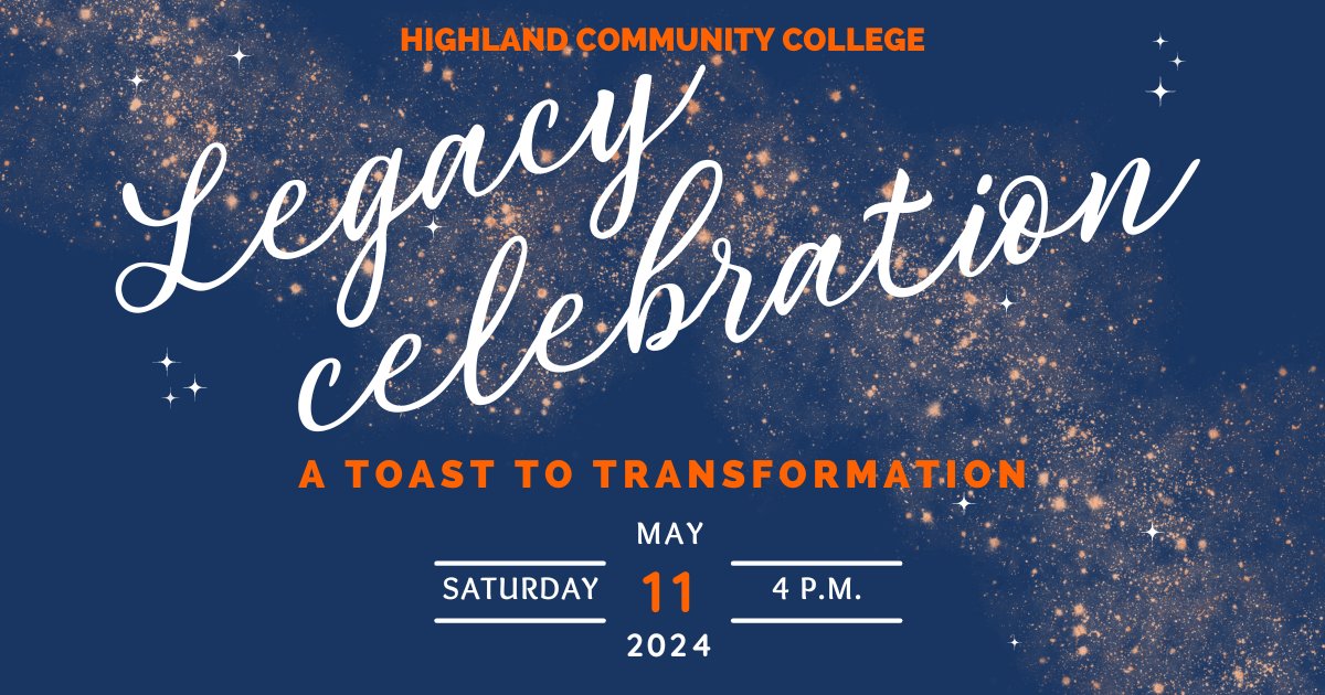 The Gala meets the Shindig for this year’s Legacy Celebration! This year, Highland is honoring Todd Weegens with the Delbert Scheider Legacy Award. Tickets are on sale now through May 3! 

Get your tickets and register for the silent auction at secure.qgiv.com/event/celebrat…
