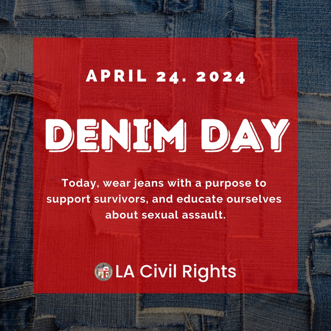 Today, we wore denim to show our support for survivors of sexual violence. Let's stand together, raise awareness & spark important conversations about consent and respect. Your voice matters. Double tap if you rocked today!💙👖 #EndSexualViolence #DenimDay