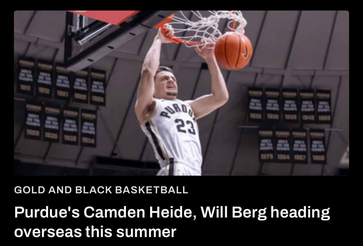 Two #Purdue players will take part in a four-game exhibition tour in Greece this summer on3.com/teams/purdue-b…