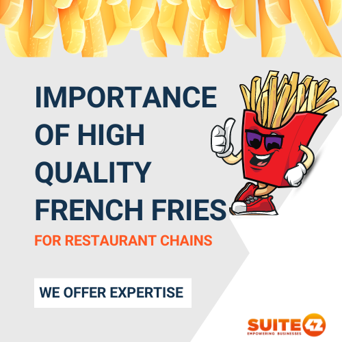 Don't fry your reputation! 🍟 High-quality #frozenfries are a must for restaurant chains. Consistency, efficiency, and customer satisfaction are on the menu. Learn why quality matters and how Suite42 can elevate your fry game! #QualityMatters visit: suite42.in/frozen-foods/