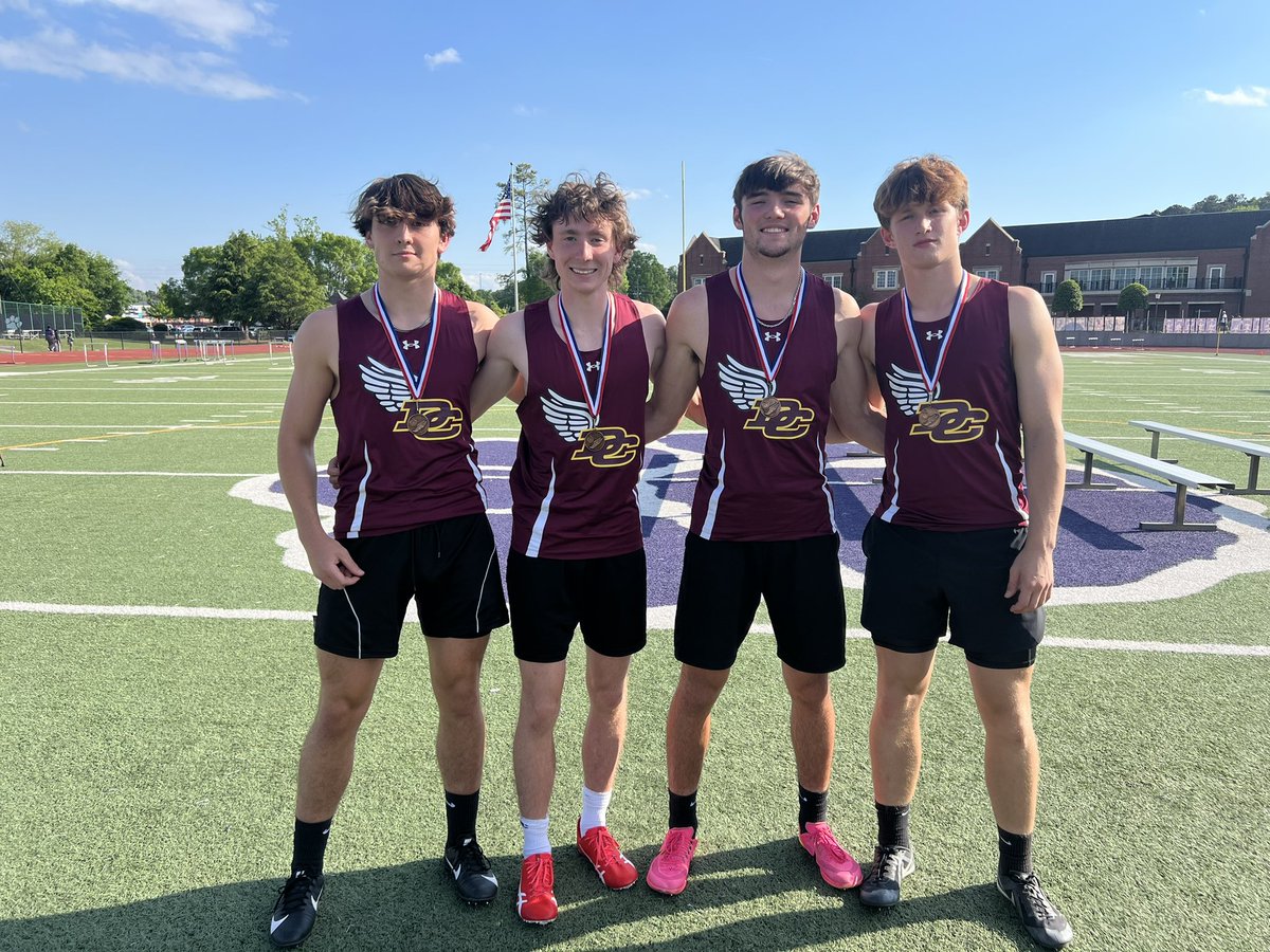 Our boys 4x100 relay team of Braylon Sullivan, Jace Anderson, Halen Chaney, and Solomon Doe has had a great year and posted a monster school record time of 44.79 while finishing 3rd in the region!