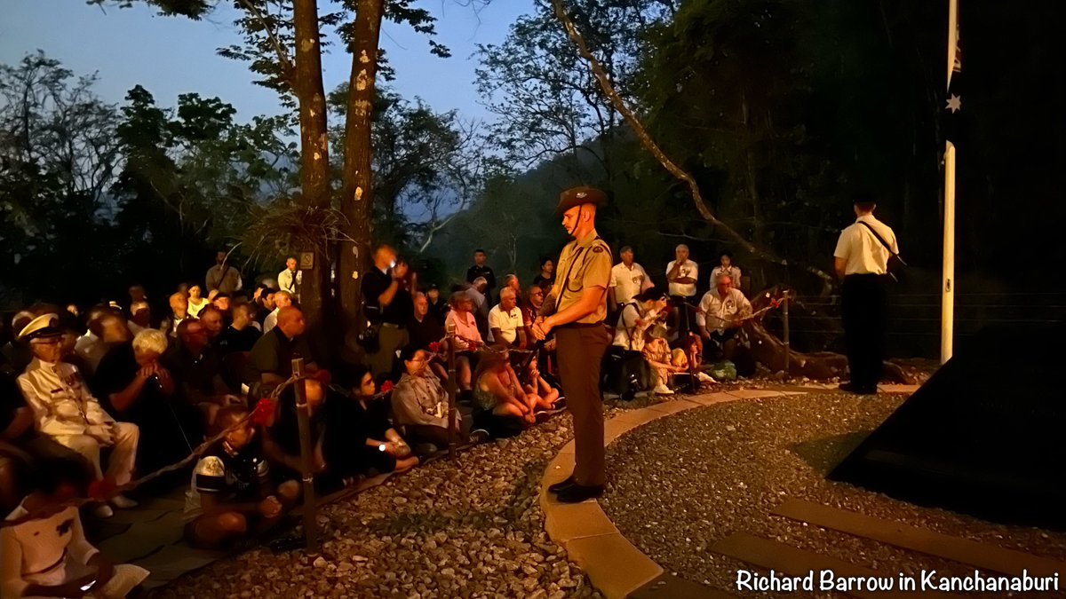 Konyu Cutting in Kanchanaburi before dawn. It was given the nickname ‘Hellfire Pass’ by the prisoners as it was lit by oil lamps and bamboo fires which gave the very image of hell. #Anzac  #AnzacDay2024 #AnzacSpirit  #LestWeForget  #WeWillRememberThem  #Thailand