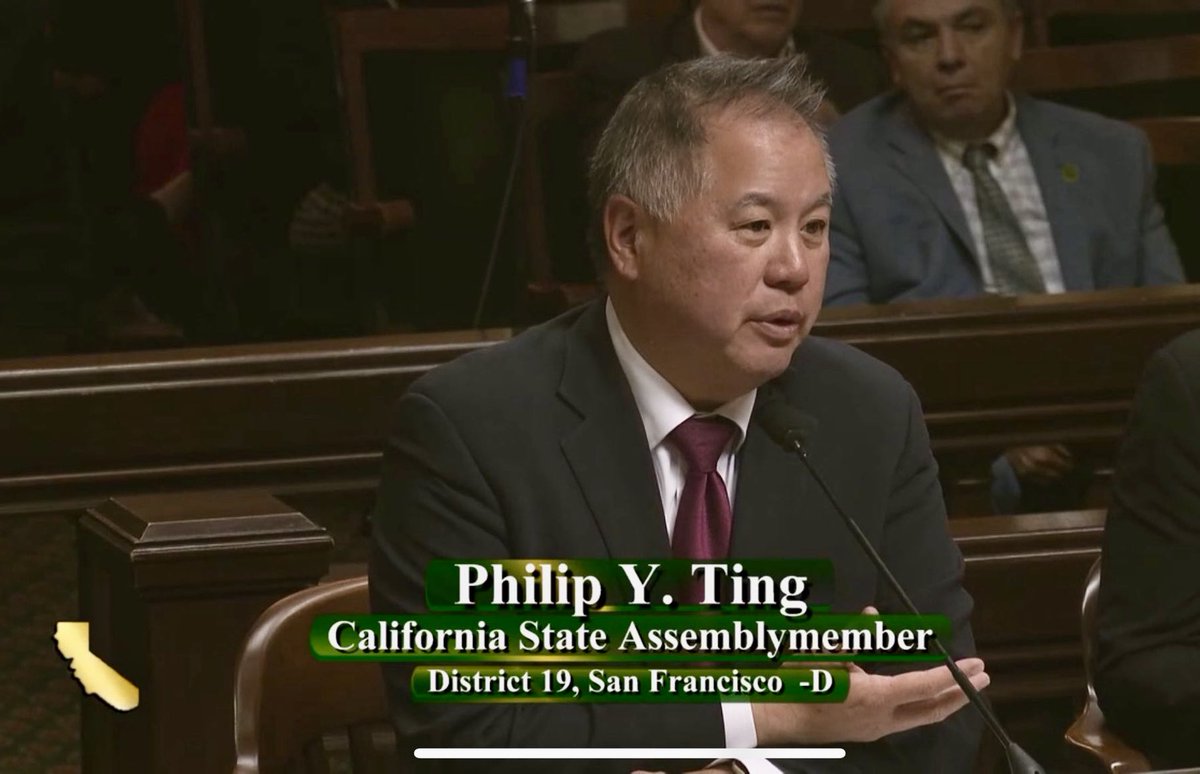 AsmPhilTing's tweet photo. Great couple of days for my bills! Committees approved:
โ
#AB2155 provides bi-lingual pay at community-based organizations
โ
#AB2488 allows San Francisco to offer tax incentives for office-to-housing development
โ
#AB2178 consolidates #CaPrisons, enabling empty sites to close https://t.co/X9U1BMiApY