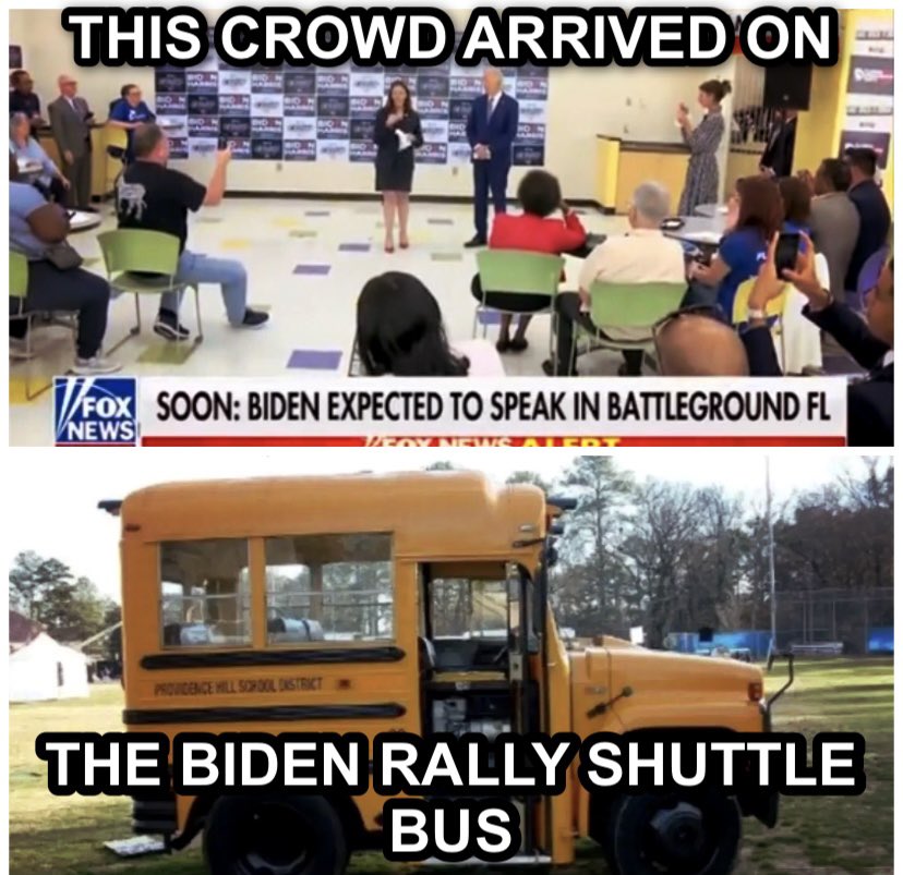 Biden really draws a crowd huh? 81 million votes.🤔