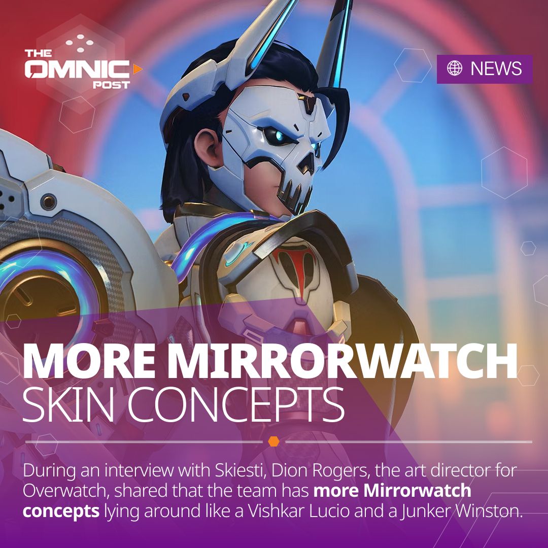 During an interview with Skiesti, Dion Rogers, the art director for Overwatch, shared that the team has more Mirrorwatch concepts lying around, like the much-requested Vishkar Lucio and a Junker Winston. They hope to use these in case they get to do a second Mirrorwatch event.