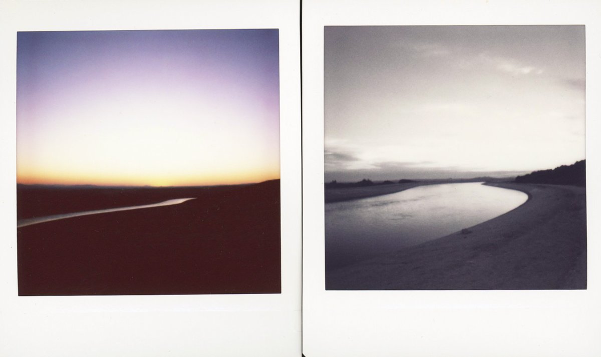 Early morning sunrise on the water with #instantfilm for #polaroidweek #roidweek #believeinfilm