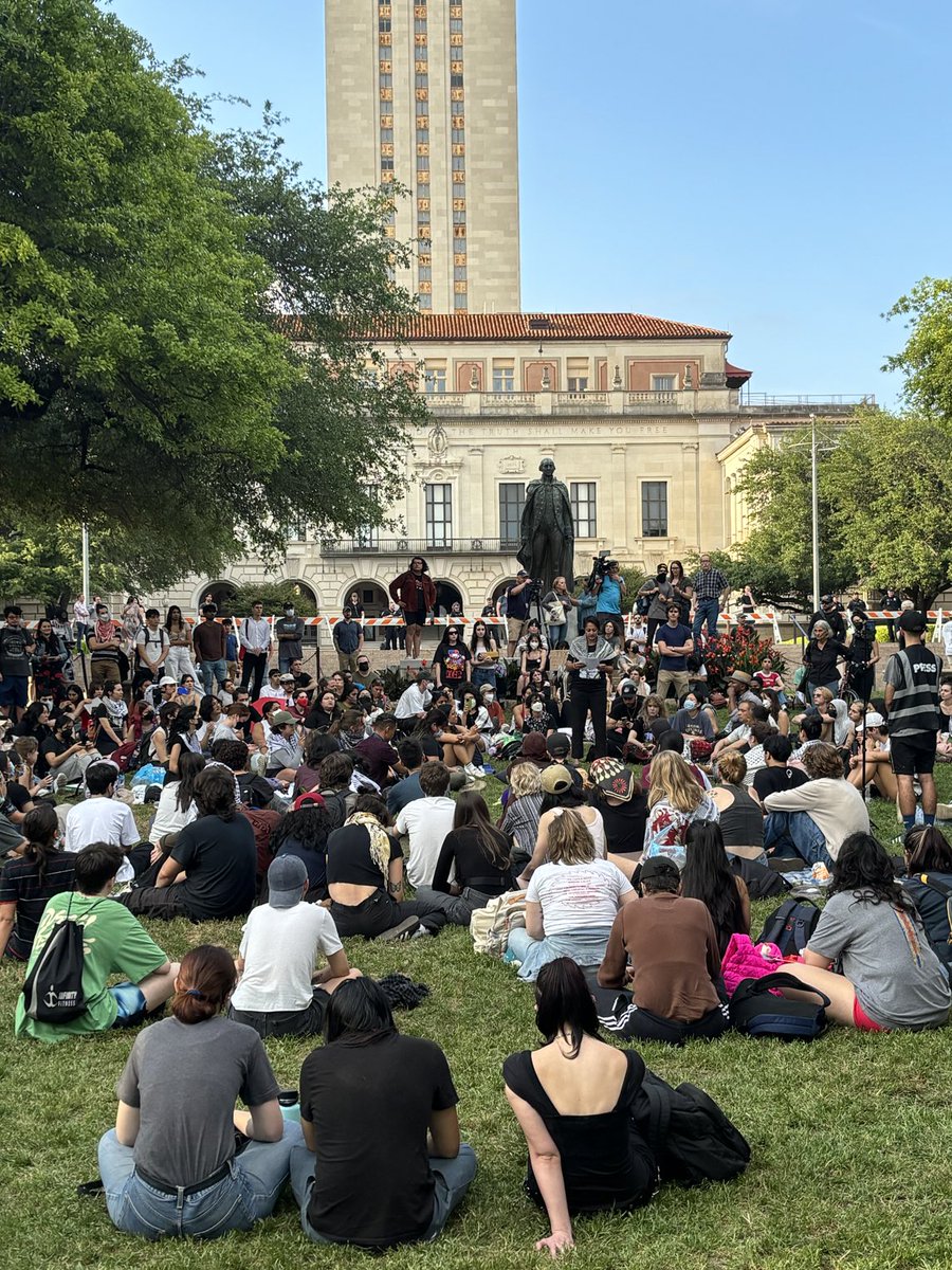 After the police left, the students reclaimed their campus and gathered together for the planned peaceful teach-in. The massive police presence and arrest of dozens of students was so unnecessary.