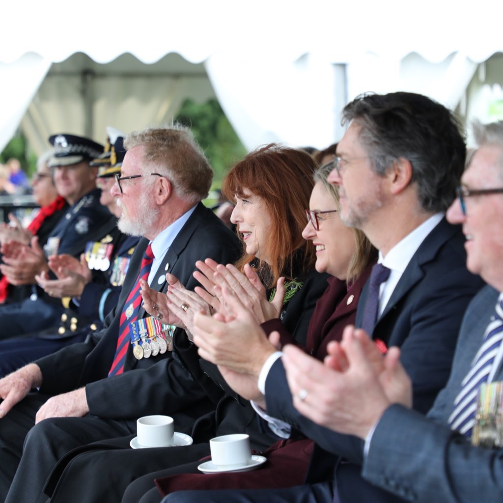 The Governor participated in the Anzac Day March, leading the Official Party. #GovernorVic