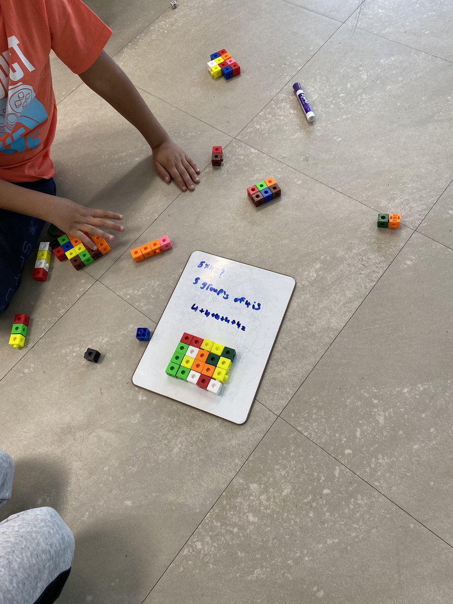 Building arrays using different math tools with a partner today! Then groups solved their array using a variety of multiplication strategies, such as skip counting, repeated addition and words 👏 <a href="/HDSBMath/">HDSB Math</a> <a href="/HaltonDSB/">HDSB</a>
