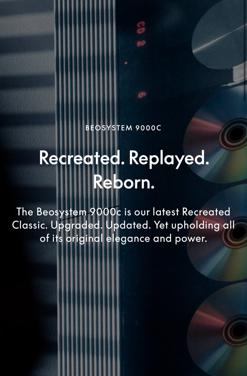 Canoopsy's tweet photo. y'all they are rereleasing the beosound 9000 cd player. 200 units made. $55,000. insanity https://t.co/jpzaRW6QcV