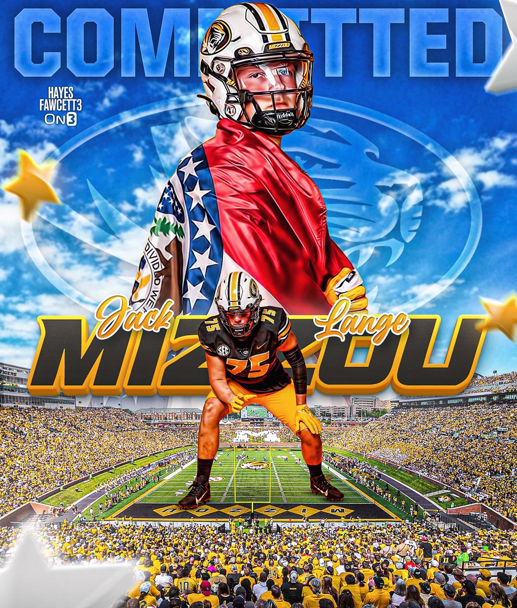 BREAKING: Four-Star OT Jack Lange has Committed to Missouri, he tells me for @on3recruits The 6’8 280 OT from Eureka, MO chose the Tigers over Nebraska, Michigan, & Wisconsin Is the No. 1 Recruit in the state of Missouri (per On3) on3.com/db/jack-lange-…
