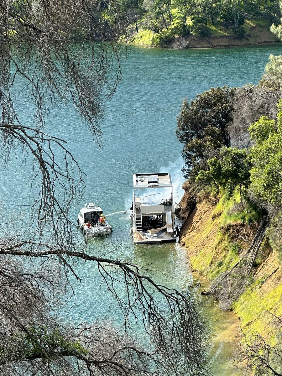 One additional photo of suppression efforts on the boat.