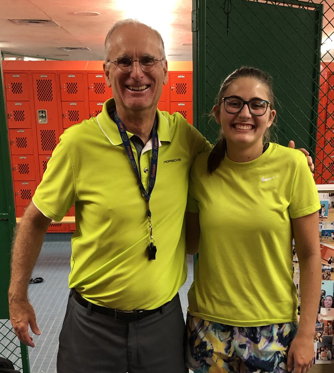 Twins in Warhawk 'alternate color', electric green! Our lone returning Senior, Molly Follett, winner of the inaugural G.L.U.E. Award by the Pinellas Courtside Connection podcast is excited for the fast-approaching summer league games. Keep smiling! 🏀is supposed to be fun!